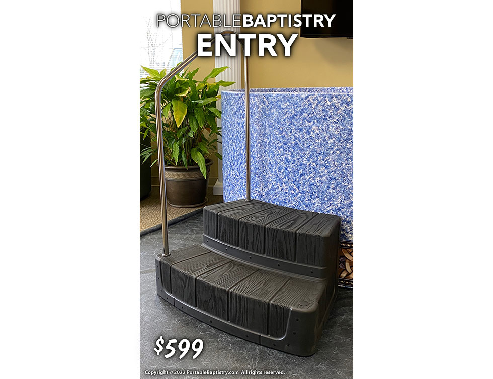 Portable Baptistry Entry